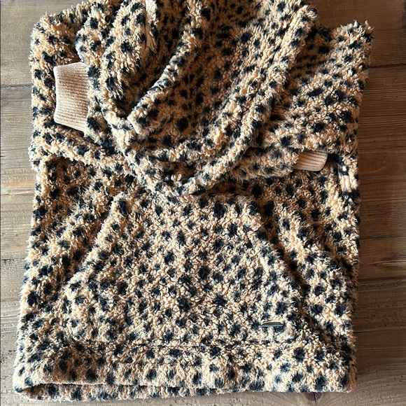 Billabong Brown and Black Cozy Leopard Sweatshirt - Picture 3 of 3